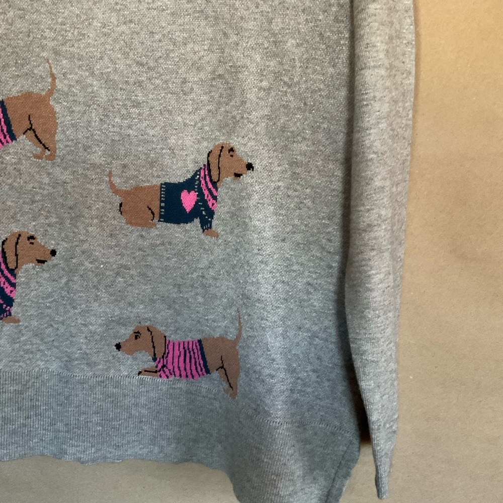 Astrologie Gray Sweater with Dachshund Design.  Size XL NWT - Picture 3 of 10